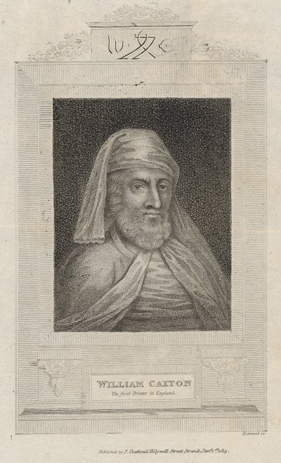 Portrait of William Caxton (c.1422-91) and His Printer